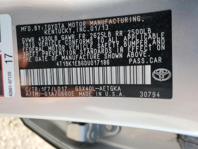 Photo 11 VIN: 4T1BK1EB6DU017186 - TOYOTA AVALON BAS 