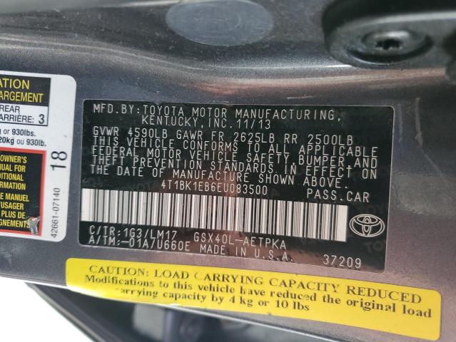 Photo 11 VIN: 4T1BK1EB6EU083500 - TOYOTA AVALON BAS 