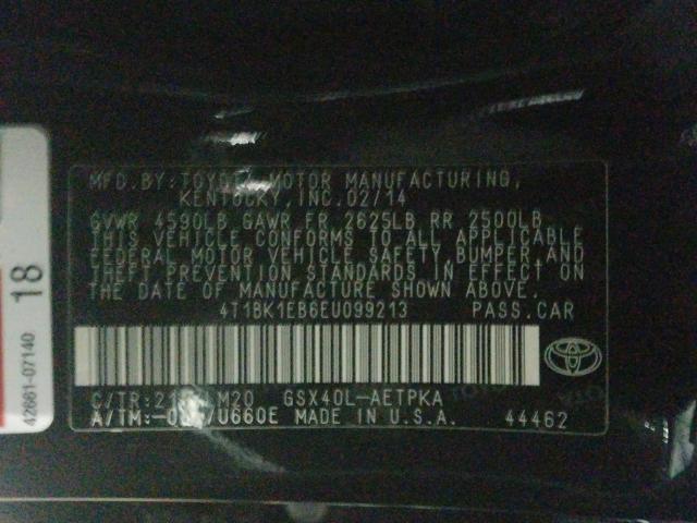 Photo 9 VIN: 4T1BK1EB6EU099213 - TOYOTA AVALON BAS 