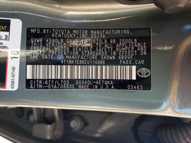 Photo 11 VIN: 4T1BK1EB6EU114986 - TOYOTA AVALON BAS 