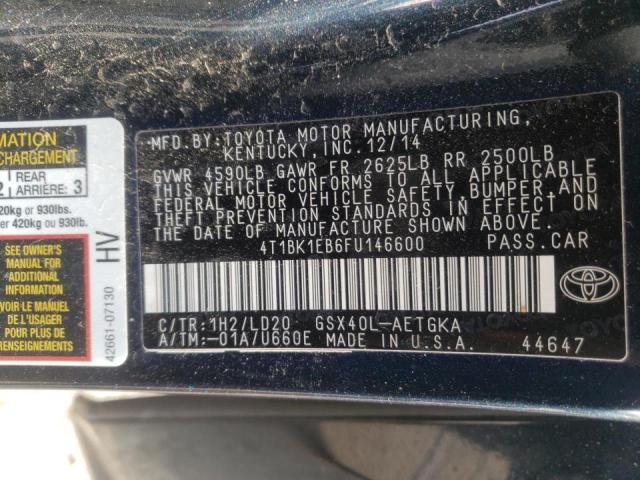 Photo 9 VIN: 4T1BK1EB6FU146600 - TOYOTA AVALON XLE 