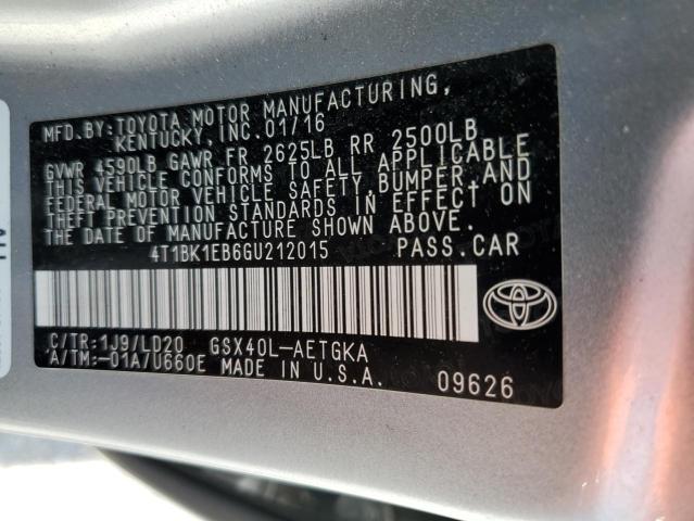 Photo 11 VIN: 4T1BK1EB6GU212015 - TOYOTA AVALON 