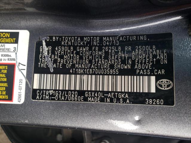 Photo 11 VIN: 4T1BK1EB7DU035955 - TOYOTA AVALON 