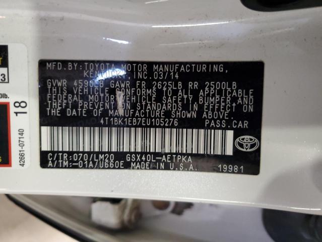 Photo 11 VIN: 4T1BK1EB7EU105276 - TOYOTA AVALON BAS 