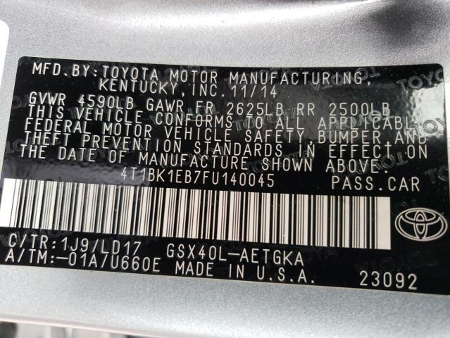 Photo 11 VIN: 4T1BK1EB7FU140045 - TOYOTA AVALON 