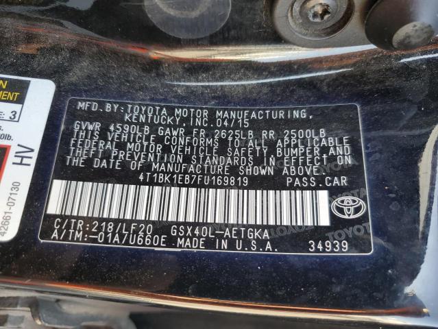 Photo 11 VIN: 4T1BK1EB7FU169819 - TOYOTA AVALON XLE 