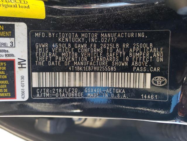 Photo 12 VIN: 4T1BK1EB7HU255585 - TOYOTA AVALON XLE 