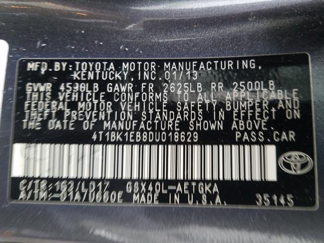 Photo 9 VIN: 4T1BK1EB8DU018629 - TOYOTA AVALON BAS 