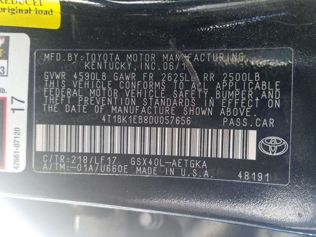 Photo 9 VIN: 4T1BK1EB8DU057656 - TOYOTA AVALON BAS 