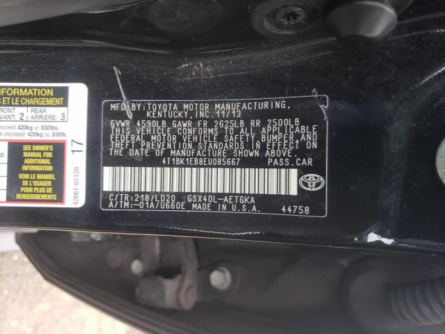 Photo 9 VIN: 4T1BK1EB8EU085667 - TOYOTA AVALON BAS 