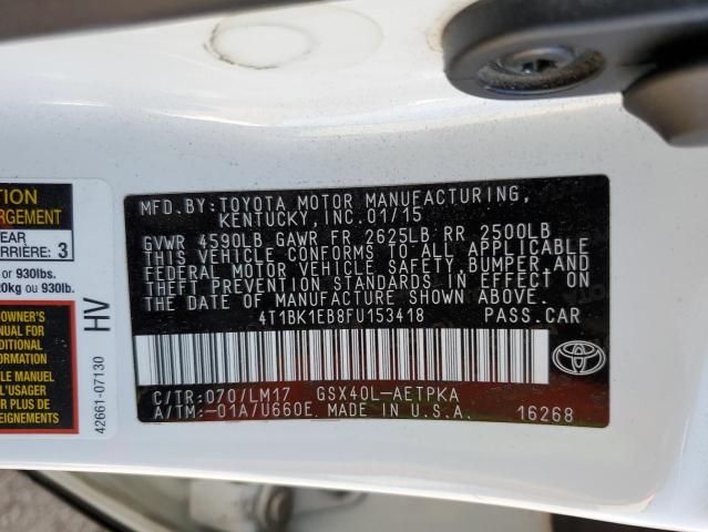 Photo 12 VIN: 4T1BK1EB8FU153418 - TOYOTA AVALON 