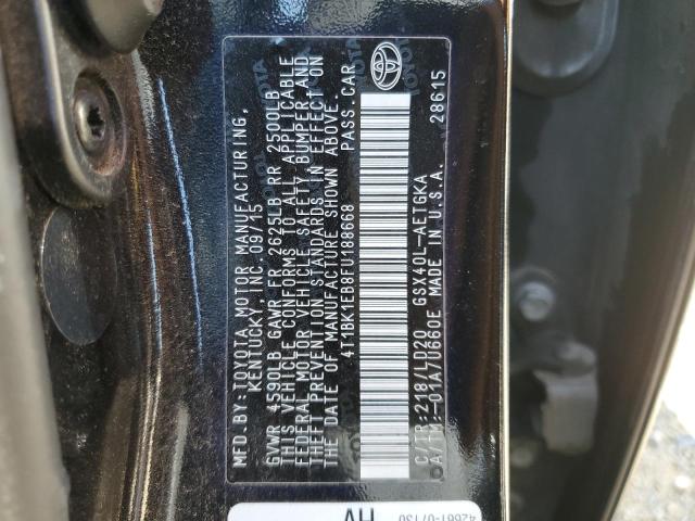 Photo 12 VIN: 4T1BK1EB8FU188668 - TOYOTA AVALON XLE 