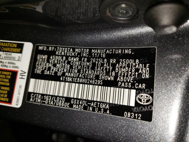 Photo 9 VIN: 4T1BK1EB8HU246295 - TOYOTA AVALON 