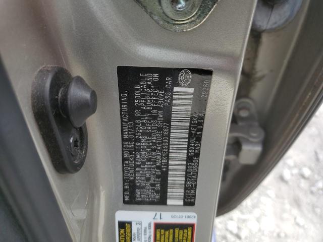 Photo 12 VIN: 4T1BK1EB9DU016677 - TOYOTA AVALON BAS 