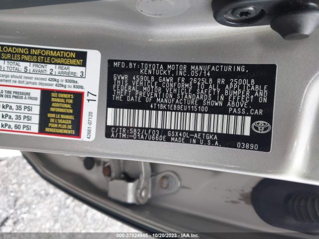 Photo 8 VIN: 4T1BK1EB9EU115100 - TOYOTA AVALON 