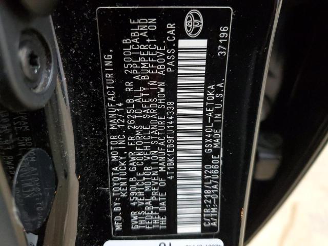 Photo 11 VIN: 4T1BK1EB9FU144338 - TOYOTA AVALON XLE 