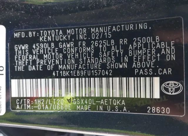 Photo 8 VIN: 4T1BK1EB9FU157042 - TOYOTA AVALON 