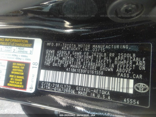 Photo 8 VIN: 4T1BK1EB9FU161558 - TOYOTA AVALON 