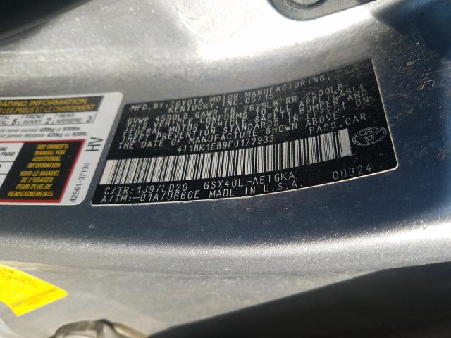 Photo 9 VIN: 4T1BK1EB9FU172933 - TOYOTA AVALON XLE 