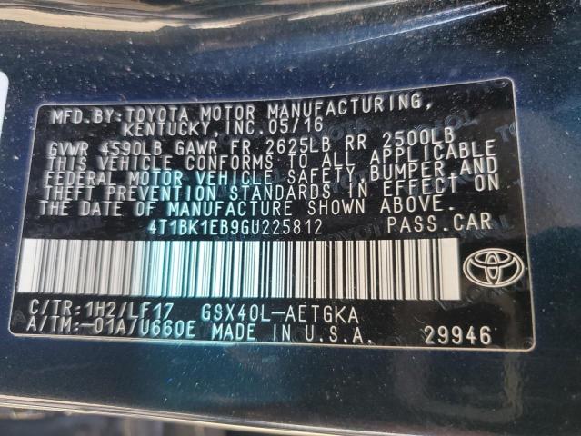 Photo 11 VIN: 4T1BK1EB9GU225812 - TOYOTA AVALON XLE 