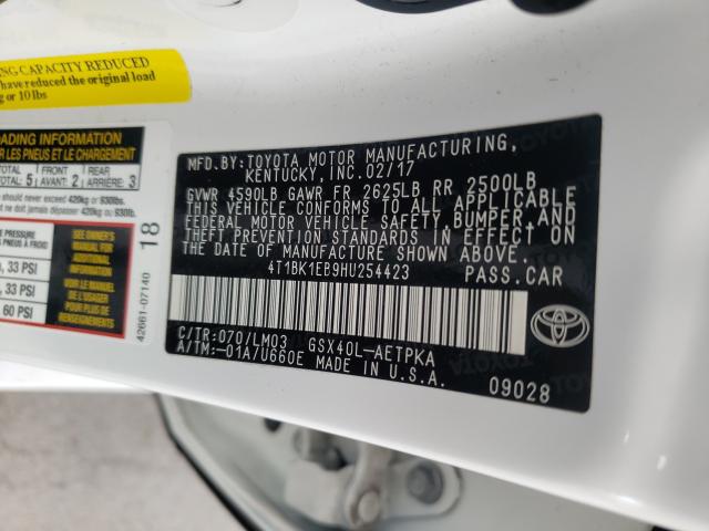 Photo 9 VIN: 4T1BK1EB9HU254423 - TOYOTA AVALON XLE 