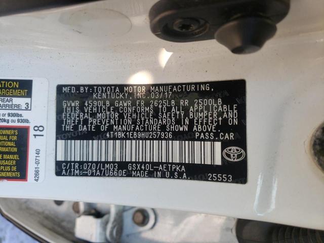 Photo 9 VIN: 4T1BK1EB9HU257936 - TOYOTA AVALON XLE 