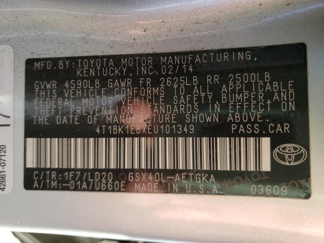 Photo 9 VIN: 4T1BK1EBXEU101349 - TOYOTA AVALON BAS 