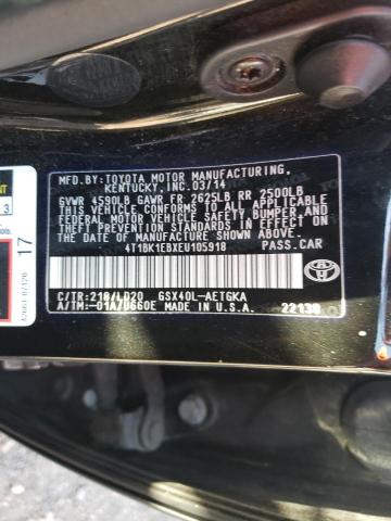 Photo 9 VIN: 4T1BK1EBXEU105918 - TOYOTA AVALON BAS 