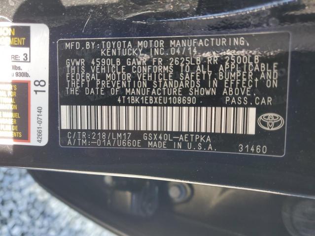 Photo 11 VIN: 4T1BK1EBXEU108690 - TOYOTA AVALON BAS 