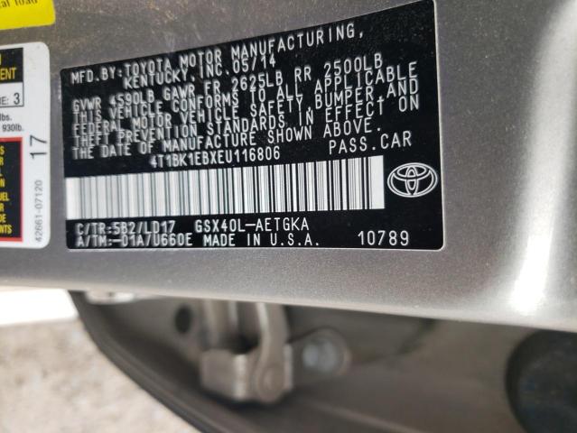 Photo 11 VIN: 4T1BK1EBXEU116806 - TOYOTA AVALON BAS 