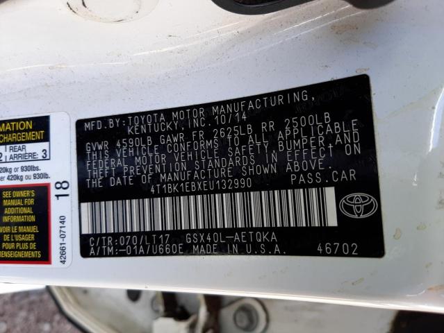 Photo 9 VIN: 4T1BK1EBXEU132990 - TOYOTA AVALON BAS 