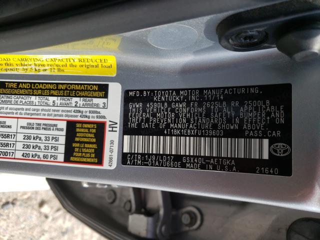 Photo 9 VIN: 4T1BK1EBXFU139603 - TOYOTA AVALON XLE 