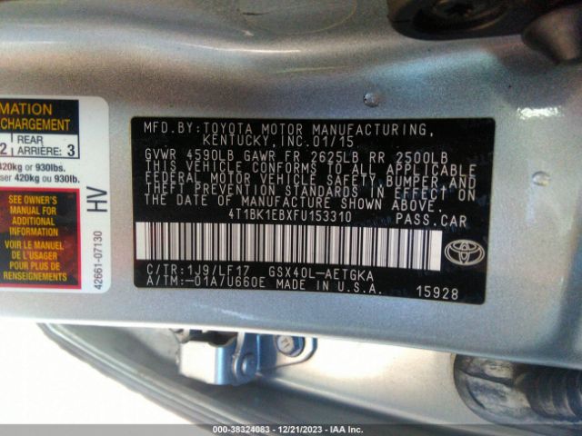 Photo 8 VIN: 4T1BK1EBXFU153310 - TOYOTA AVALON 