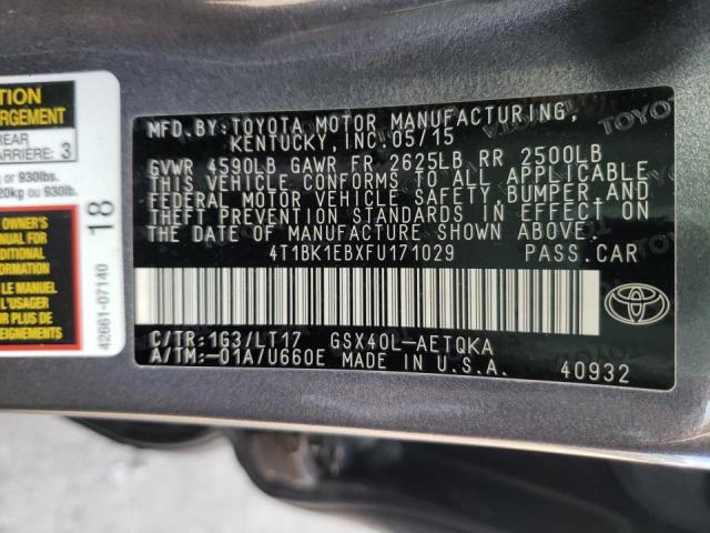 Photo 9 VIN: 4T1BK1EBXFU171029 - TOYOTA AVALON XLE 