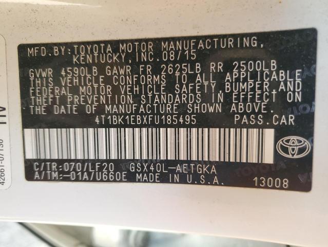 Photo 12 VIN: 4T1BK1EBXFU185495 - TOYOTA AVALON 