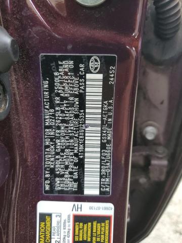 Photo 12 VIN: 4T1BK1EBXGU215354 - TOYOTA AVALON XLE 