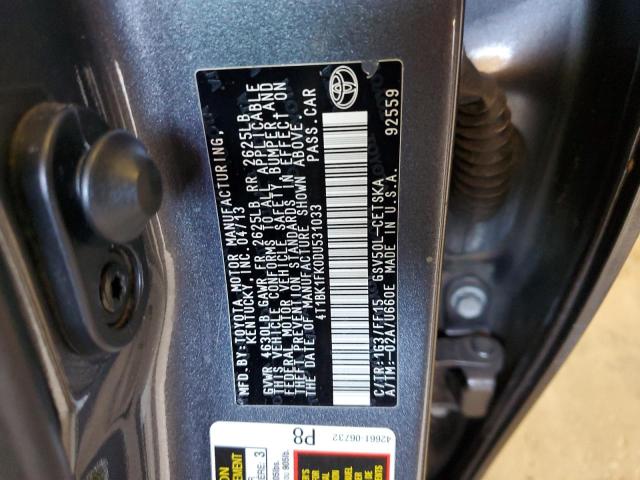 Photo 12 VIN: 4T1BK1FK0DU531033 - TOYOTA CAMRY SE 