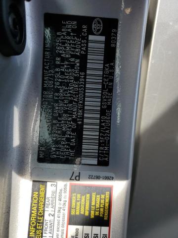 Photo 12 VIN: 4T1BK1FK0DU533946 - TOYOTA CAMRY SE 