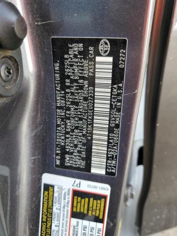 Photo 12 VIN: 4T1BK1FK0EU027339 - TOYOTA CAMRY SE 