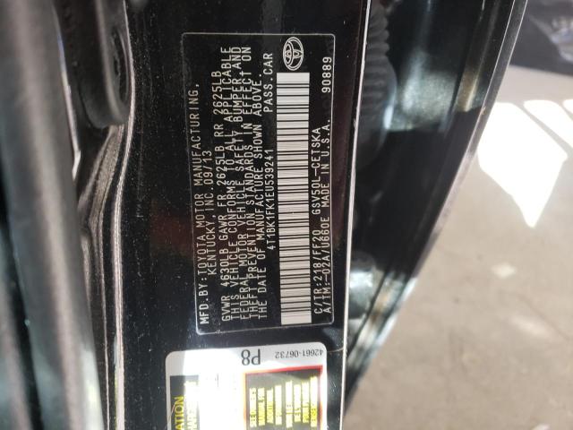 Photo 12 VIN: 4T1BK1FK1EU539241 - TOYOTA CAMRY SE 