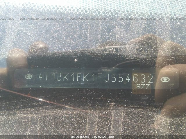 Photo 8 VIN: 4T1BK1FK1FU554632 - TOYOTA CAMRY 