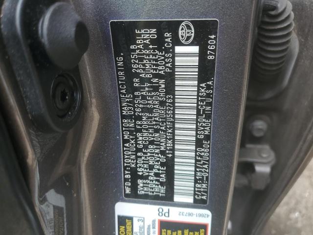 Photo 11 VIN: 4T1BK1FK1FU562763 - TOYOTA CAMRY XSE 