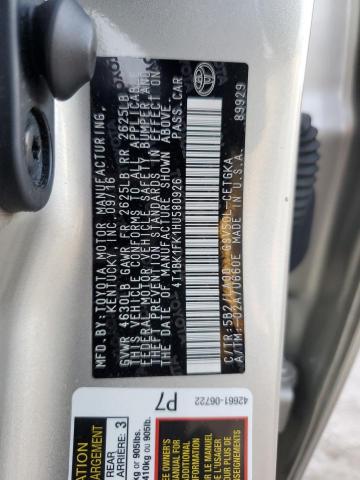 Photo 12 VIN: 4T1BK1FK1HU580926 - TOYOTA CAMRY XSE 