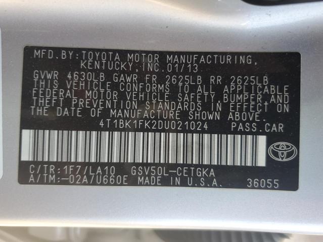 Photo 11 VIN: 4T1BK1FK2DU021024 - TOYOTA CAMRY 