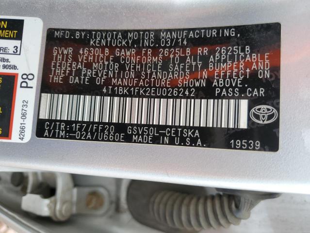 Photo 11 VIN: 4T1BK1FK2EU026242 - TOYOTA CAMRY 