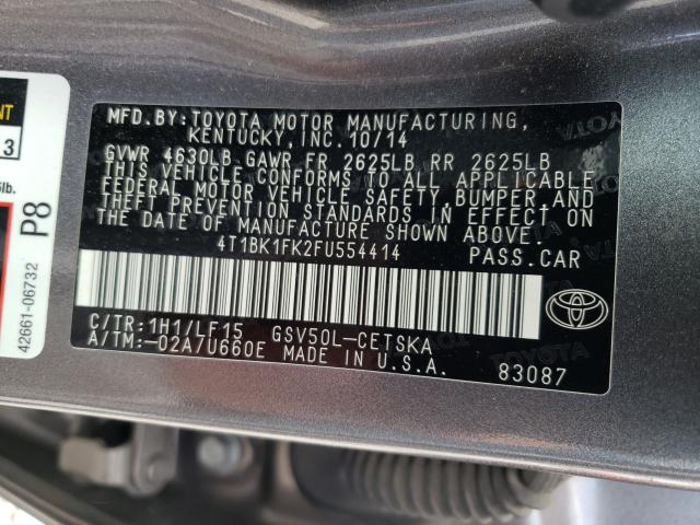 Photo 9 VIN: 4T1BK1FK2FU554414 - TOYOTA CAMRY XSE 