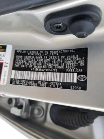 Photo 9 VIN: 4T1BK1FK2FU557782 - TOYOTA CAMRY XSE 