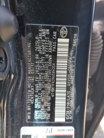 Photo 11 VIN: 4T1BK1FK2HU584354 - TOYOTA CAMRY XSE 