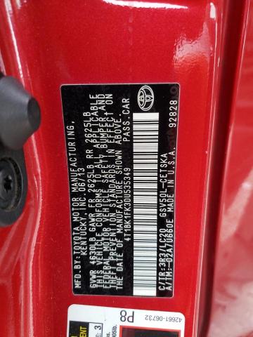 Photo 12 VIN: 4T1BK1FK3DU535349 - TOYOTA CAMRY SE 