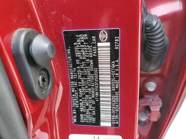 Photo 12 VIN: 4T1BK1FK3FU560562 - TOYOTA CAMRY XSE 